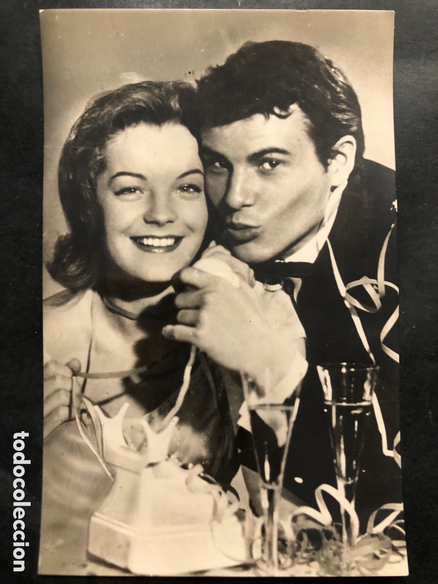 Cine: Antigua tarjeta postal de Romy Schneider
