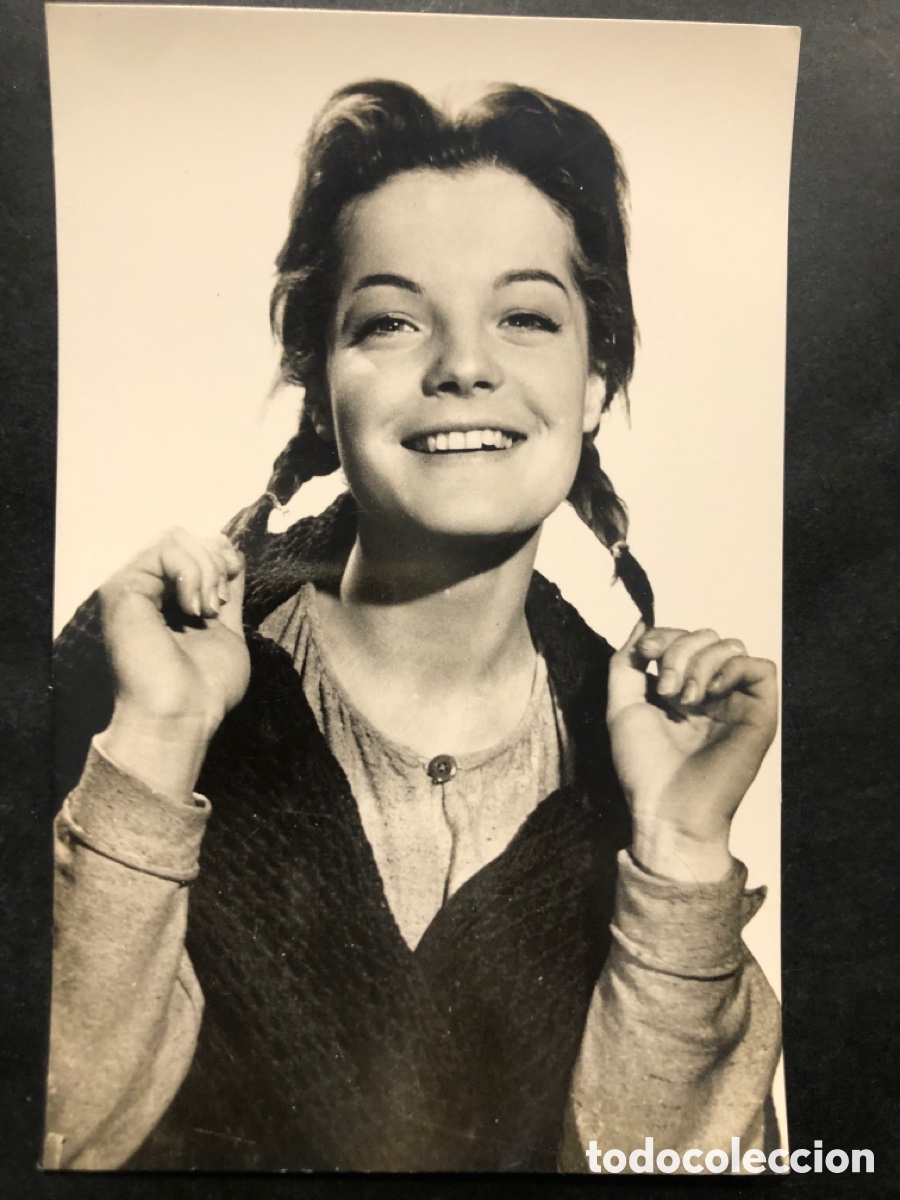 Cine: Antigua tarjeta postal de Romy Schneider
