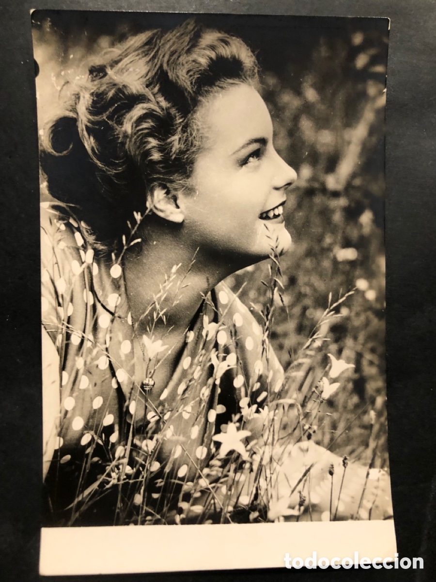 Cine: Antigua tarjeta postal de Romy Schneider