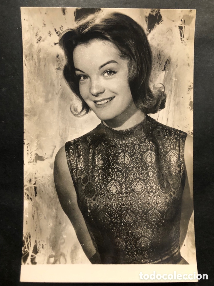 Cine: Antigua tarjeta postal de Romy Schneider