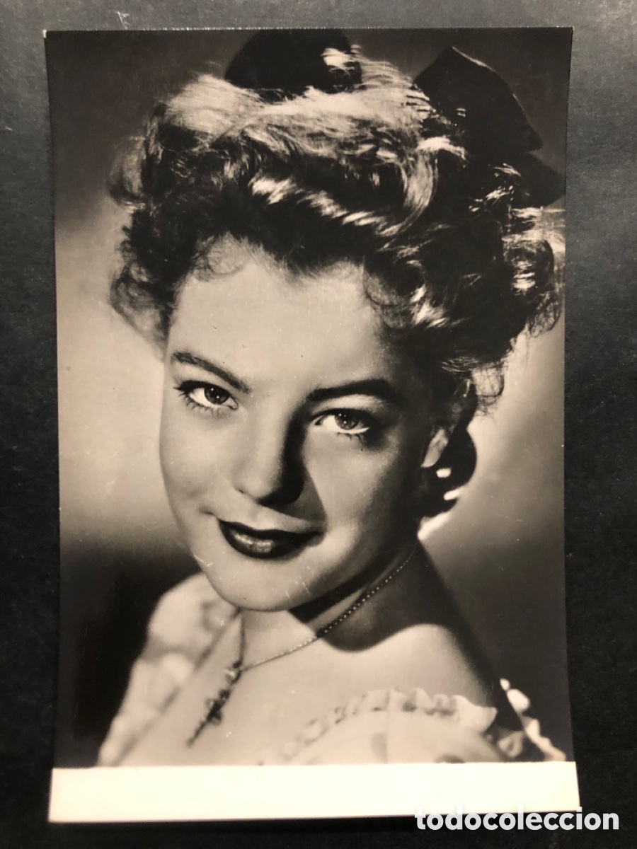 Cine: Antigua tarjeta postal de Romy Schneider