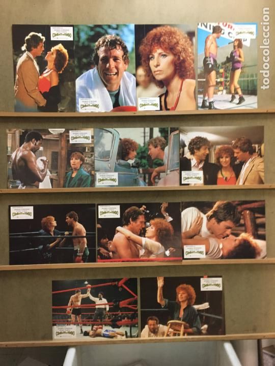Cine: EI76D COMBATE DE FONDO BARBRA STREISAND BOXEO SET COMPLETO 12 FOTOCROMOS ORIGINAL ESTRENO
