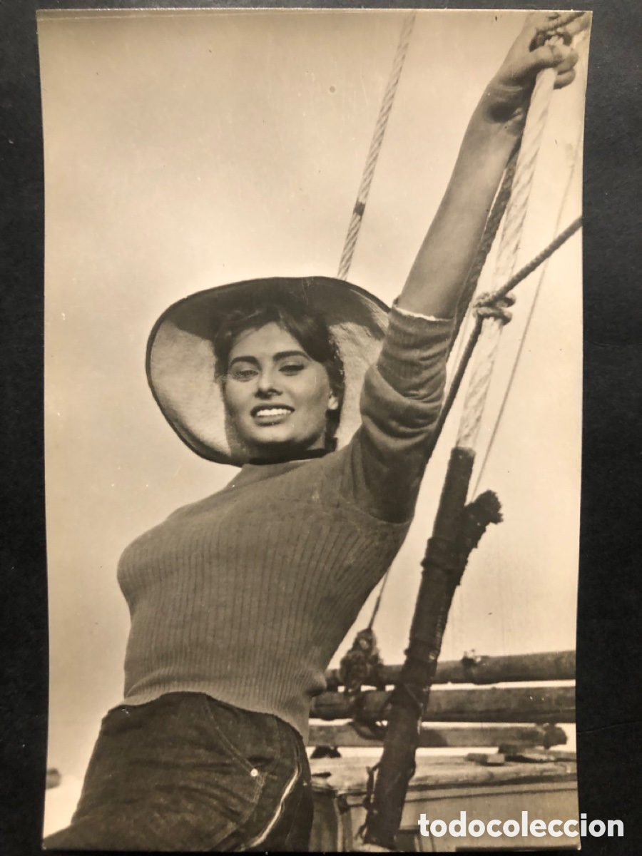 Cine: Antigua tarjeta postal de sophia sofia loren