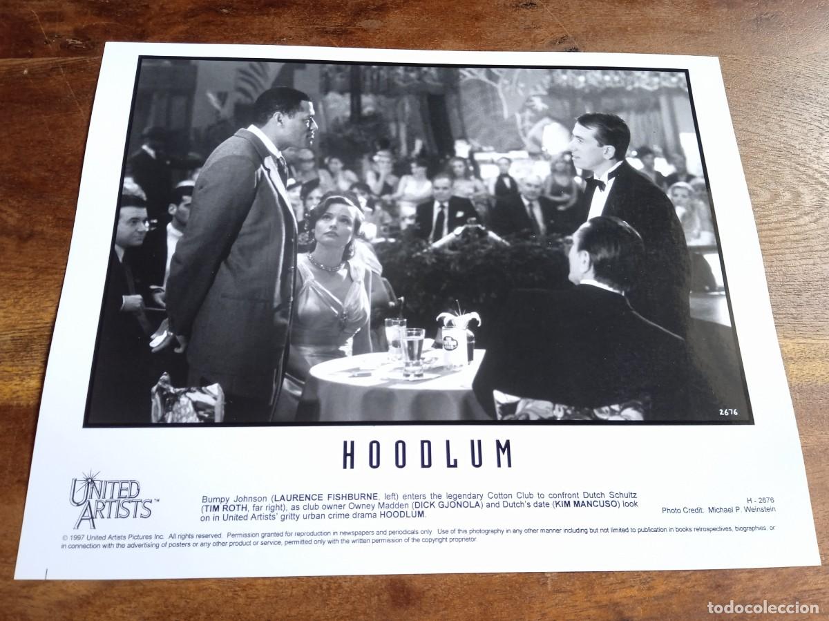 Cin&eacute;ma: Hampones hoodlum - Tim Roth, Laurence Fishburne - Foto original B/N United Artist 1997