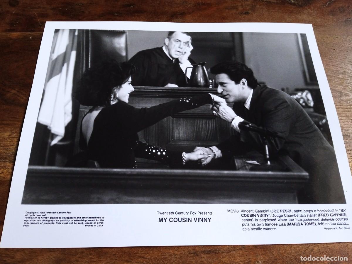 Cin&eacute;ma: Mi Primo Vinny - Joe Pesci, Marisa Tomei, Fred Gwynne - Foto original B/N Fox 1992