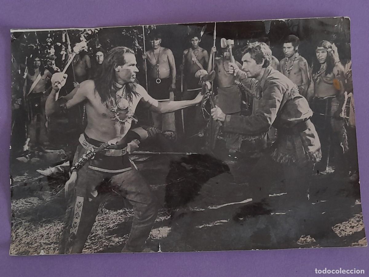 Kino: ANTIGUA FOTOGRAFIA PELICULA WESTERN CINE DANIEL BOONE ESCENA LUCHA CONTRA INDIO