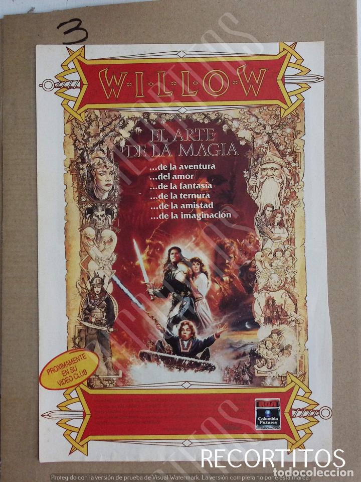 Kino: WILLOW SPANISH AD PUBLICIDAD EN PRENSA RECORTE