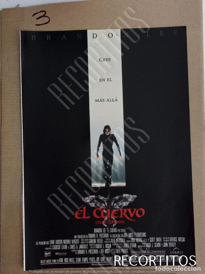 Kino: THE CROW EL CUERVO BRANDON LEE SPANISH AD PUBLICIDAD EN PRENSA RECORTE