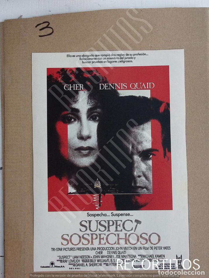 Cine: DENNIS QUAID CHER SPANISH AD PUBLICIDAD EN PRENSA RECORTE