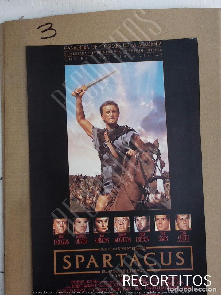 Cine: SPARTACUS KIRK DOUGLAS SPANISH AD PUBLICIDAD EN PRENSA RECORTE ESPARTACO