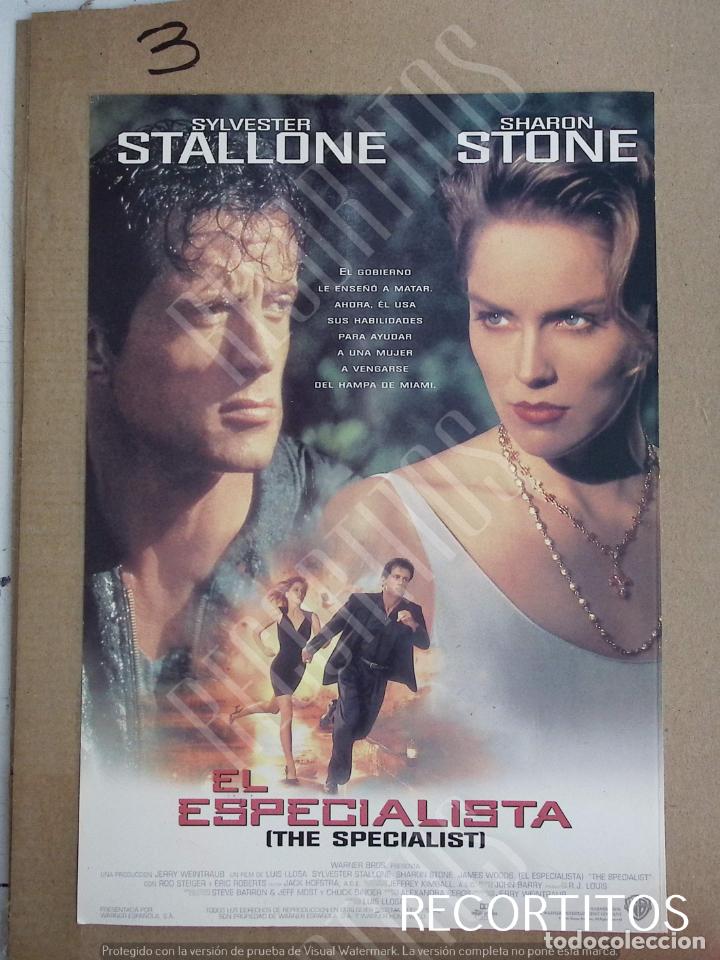 Cine: SYLVESTER STALLONE SHARON STONE AD SPANISH RECORTE