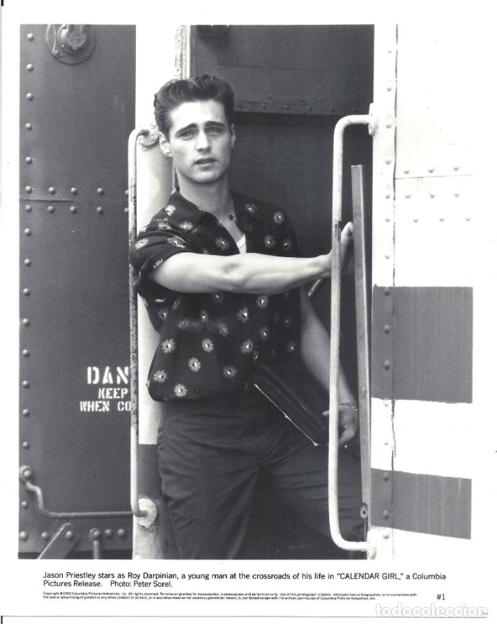 Cinema: F34500 LA CHICA DEL CALENDARIO JASON PRIESTLEY FOTO ORIGINAL B/N AMERICANA