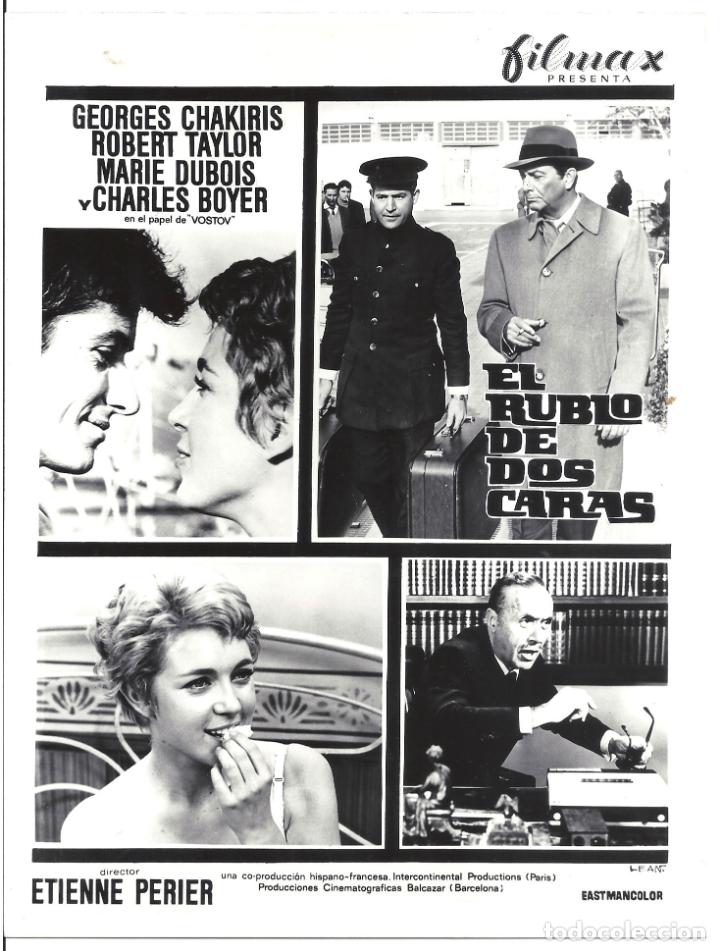 Cine: F34520 EL RUBLO DE DOS CARAS GEORGE CHAKIRIS ROBERT TAYLOR FOTO B/N ORIGINAL ESPA&Ntilde;OLA