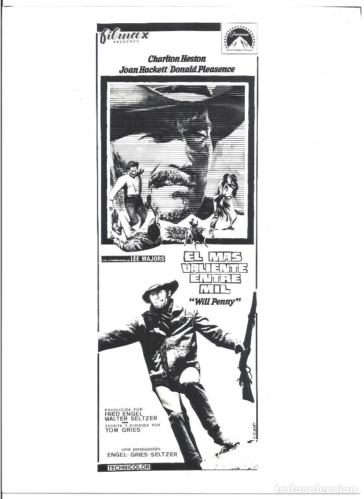 Cine: F34537 EL MAS VALIENTE ENTRE MIL CHARLTON HESTON FOTO B/N ORIGINAL ESPA&Ntilde;OLA