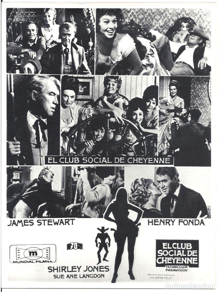 Cine: F34553 EL CLUB SOCIAL DE CHEYENNE JAMES STEWART HENRY FONDA FOTO B/N ORIGINAL ESPA&Ntilde;OLA