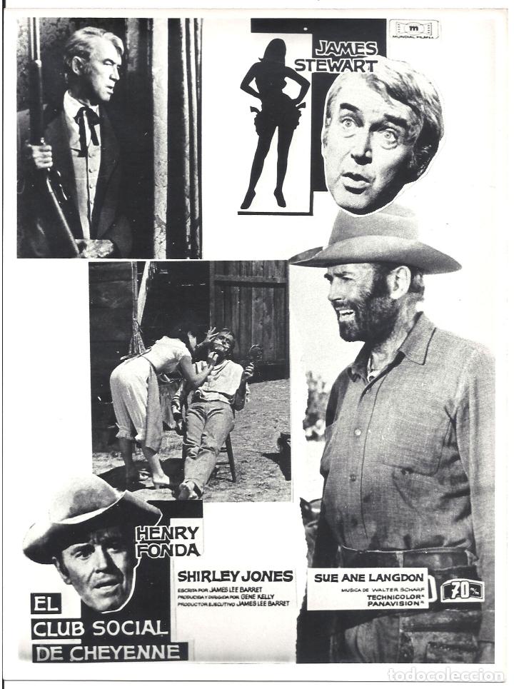 Cine: F34554 EL CLUB SOCIAL DE CHEYENNE JAMES STEWART HENRY FONDA FOTO B/N ORIGINAL ESPA&Ntilde;OLA
