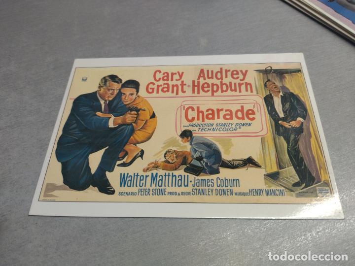 Cine: CHARADE / CARY GRANT - AUDREY HEPBURN / TARJETA POSTAL - ENCYCLOP&Eacute;DIE DU CIN&Eacute;MA