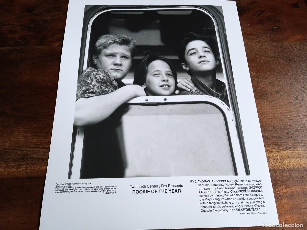 Cine: El novato del a&ntilde;o rookie of the year - Thomas ian Nicholas, R. Gorman - Foto original B/N Fox 1993