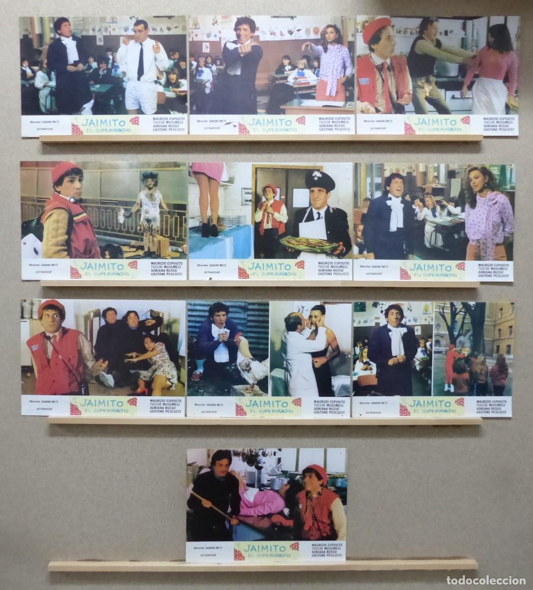 Kino: JAIMITO EL SUPERMACHO, MAURIZIO ESPOSITO, TUCCIO MUSUMECI - SET COMPLETO 10 FOTOCROMOS