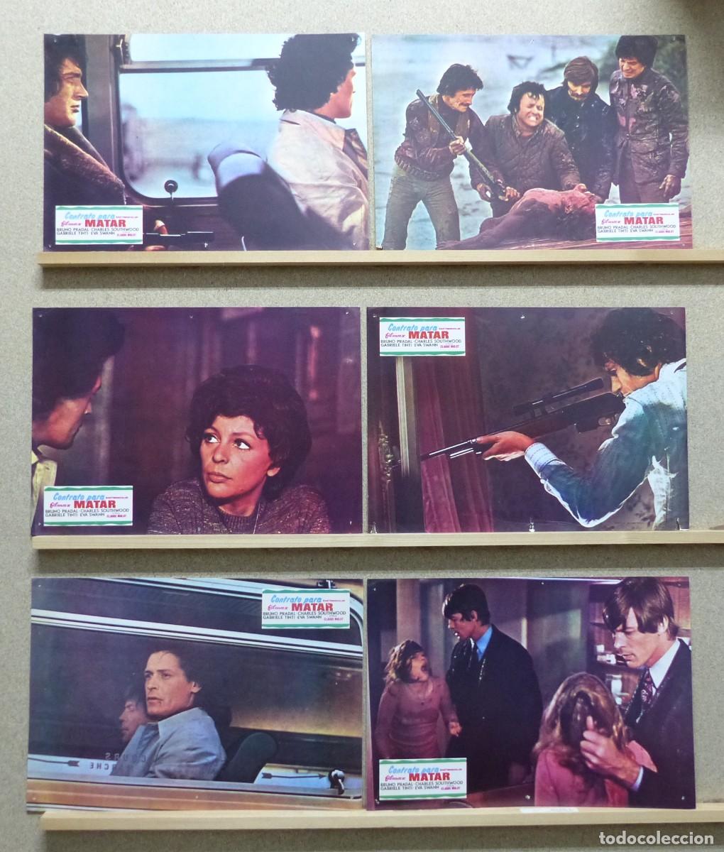 Cine: CONTRATO PARA MATAR, BRUNO PRADAL, CHARLES SOUTHWOOD - SET 6 FOTOCROMOS