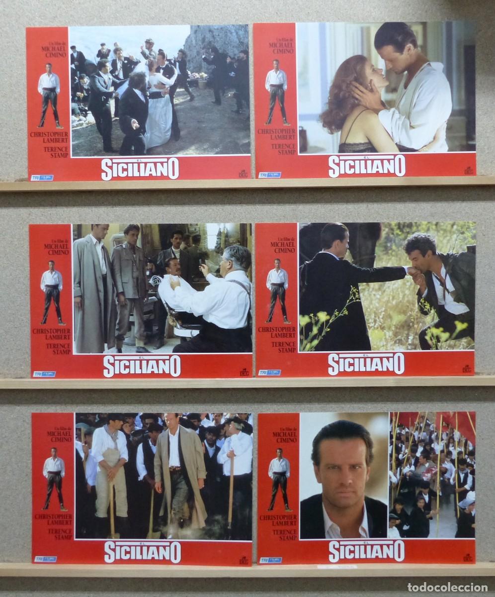 Cine: EL SICILIANO, CHRISTOPHER LAMBERT, TERENCE STAMP - SET 6 FOTOCROMOS