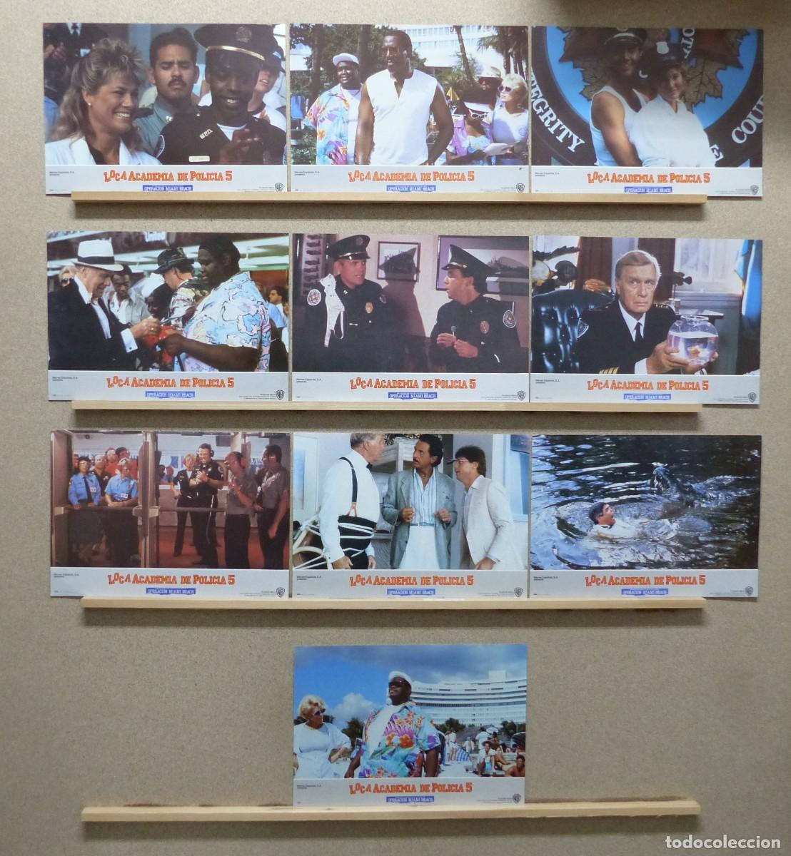Cine: LOCA ACADEMIA DE POLICIA 5 - SET 10 FOTOCROMOS - A&Ntilde;O 1988