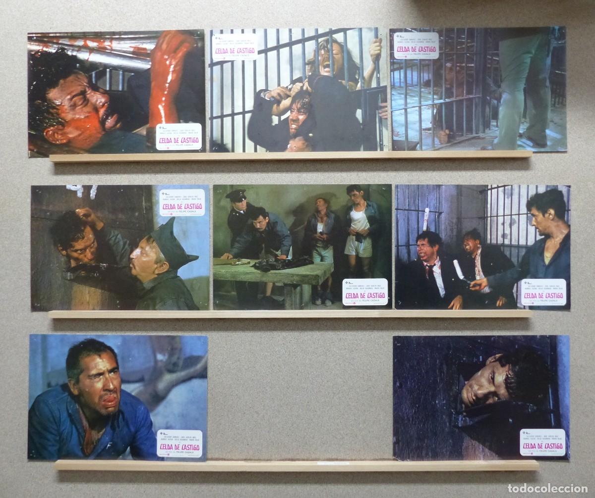 Cine: CELDA DE CASTIGO, SALVADOR SANCHEZ, JOSE CARLOS RUIZ - SET 8 FOTOCROMOS