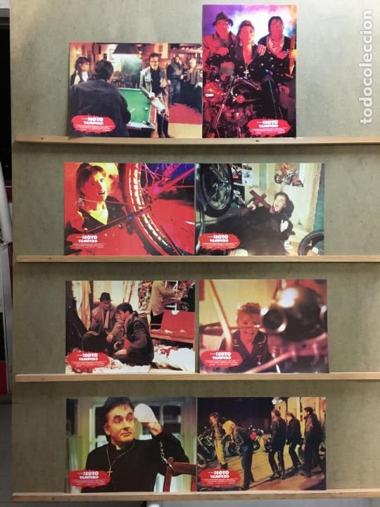Cine: EQ80D YO COMPRE UNA MOTO VAMPIRO BILLAR TERROR SET COMPLETO 8 FOTOCROMOS ORIGINAL ESTRENO