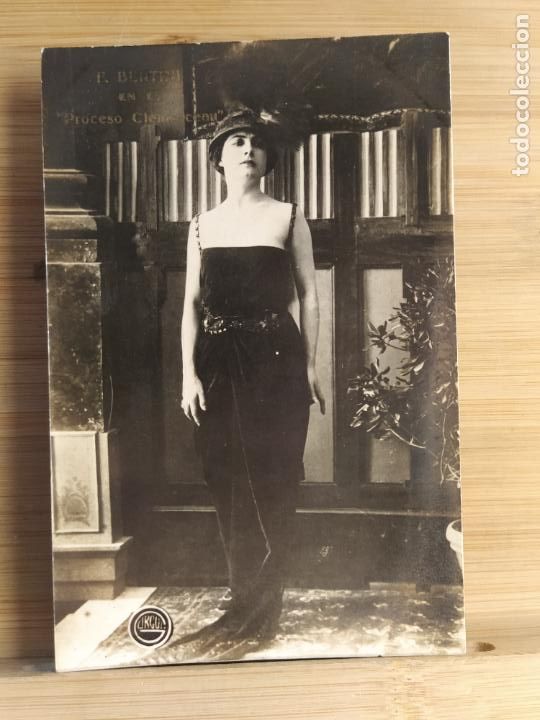 Cine: FRANCESCA BERTINI-PROCESO CLEMENCEAU-CINE-FOTOGRAFICA-POSTAL ANTIGUA-(106.761)