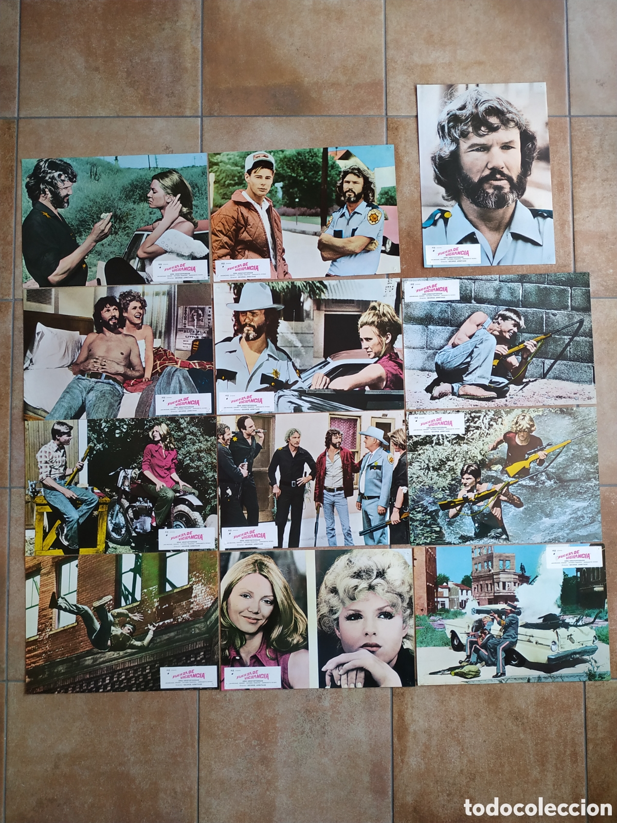 Cine: FUERZA DE VIGILANCIA - KRIS KRISTOFFERSON- 12 FOTOCROMOS + POSTER - F65