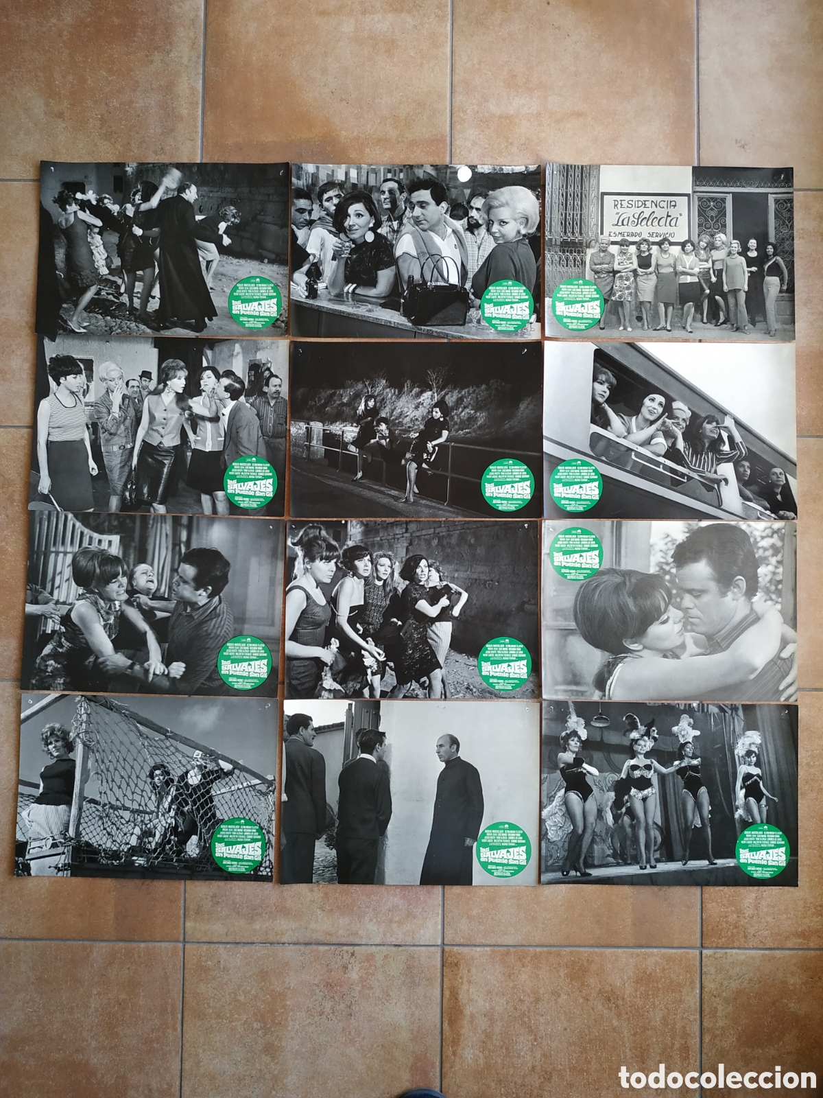 Cine: LAS SALVAJES EN PUENTE SAN GIL - ADOLFOMARSILLACH - 12 FOTOCROMOS - F67