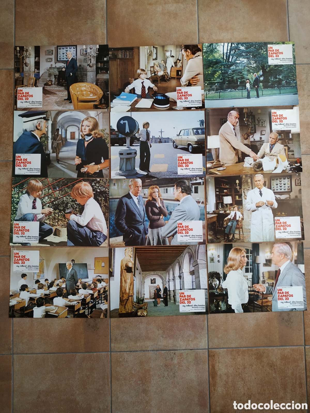 Cine: UN PAR DE ZAPATOS DEL 32 - RAY MILLAND - SILVA KOSCINA - 12 FOTOCROMOS + POSTER - F71