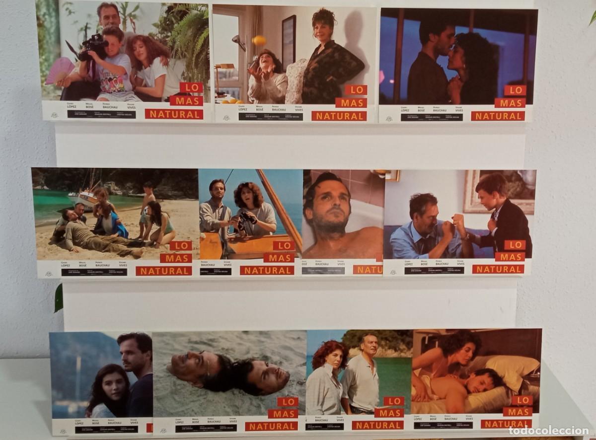 Cine: LO M&Aacute;S NATURAL. MIGUEL BOS&Eacute;, CHARO L&Oacute;PEZ, PATRICK BAUCHAU Y VIVIANE VIVES. 11 FOTOCROMOS