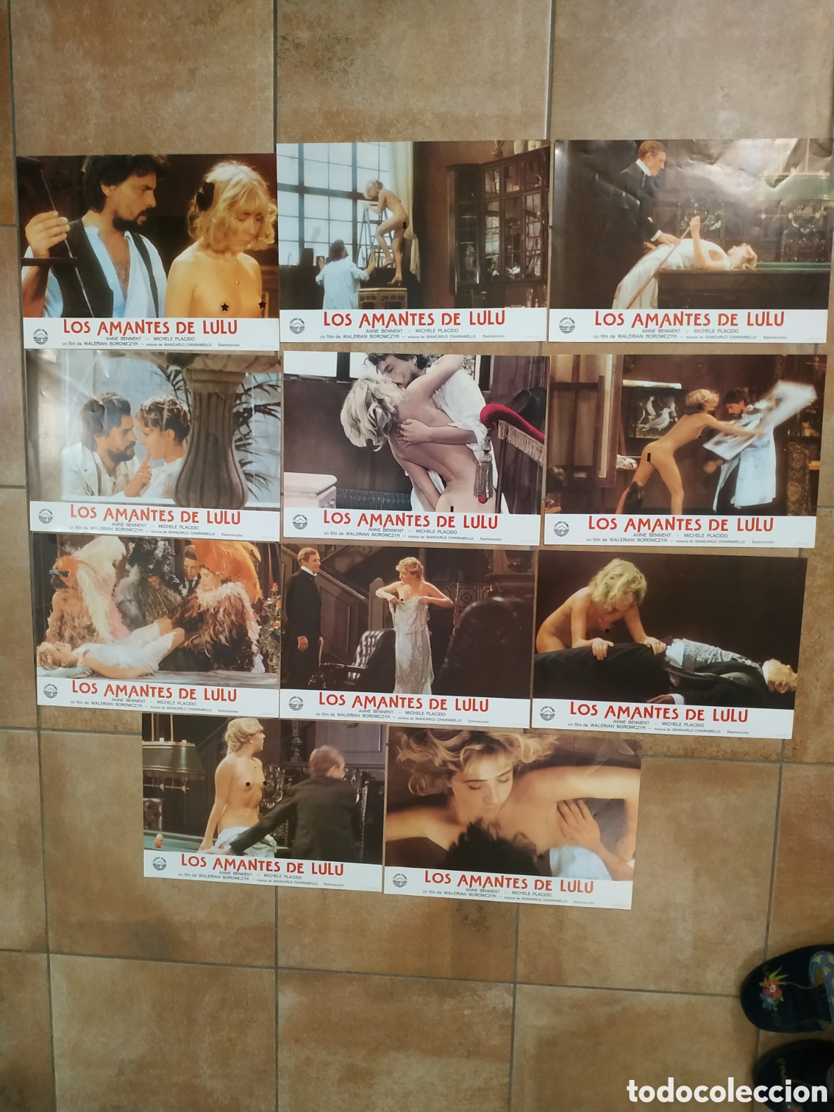 Cine: LOS AMANTES DE LULU - ANNE BENNENT Y MICHELE PLACIDO - 11 FOTOCROMOS - F92