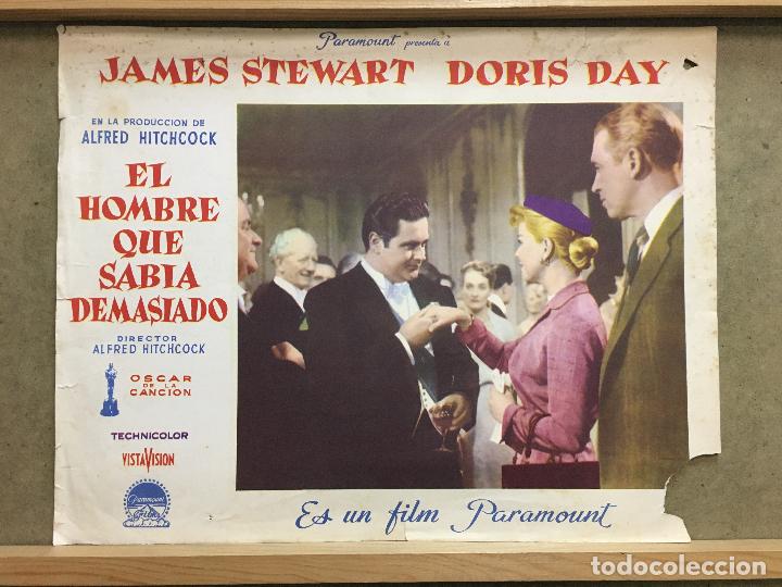 Cine: ABY18 EL HOMBRE QUE SABIA DEMASIADO ALFRED HITCHCOCK DORIS DAY STEWART FOTOCROMO ORIGINAL ESTRENO