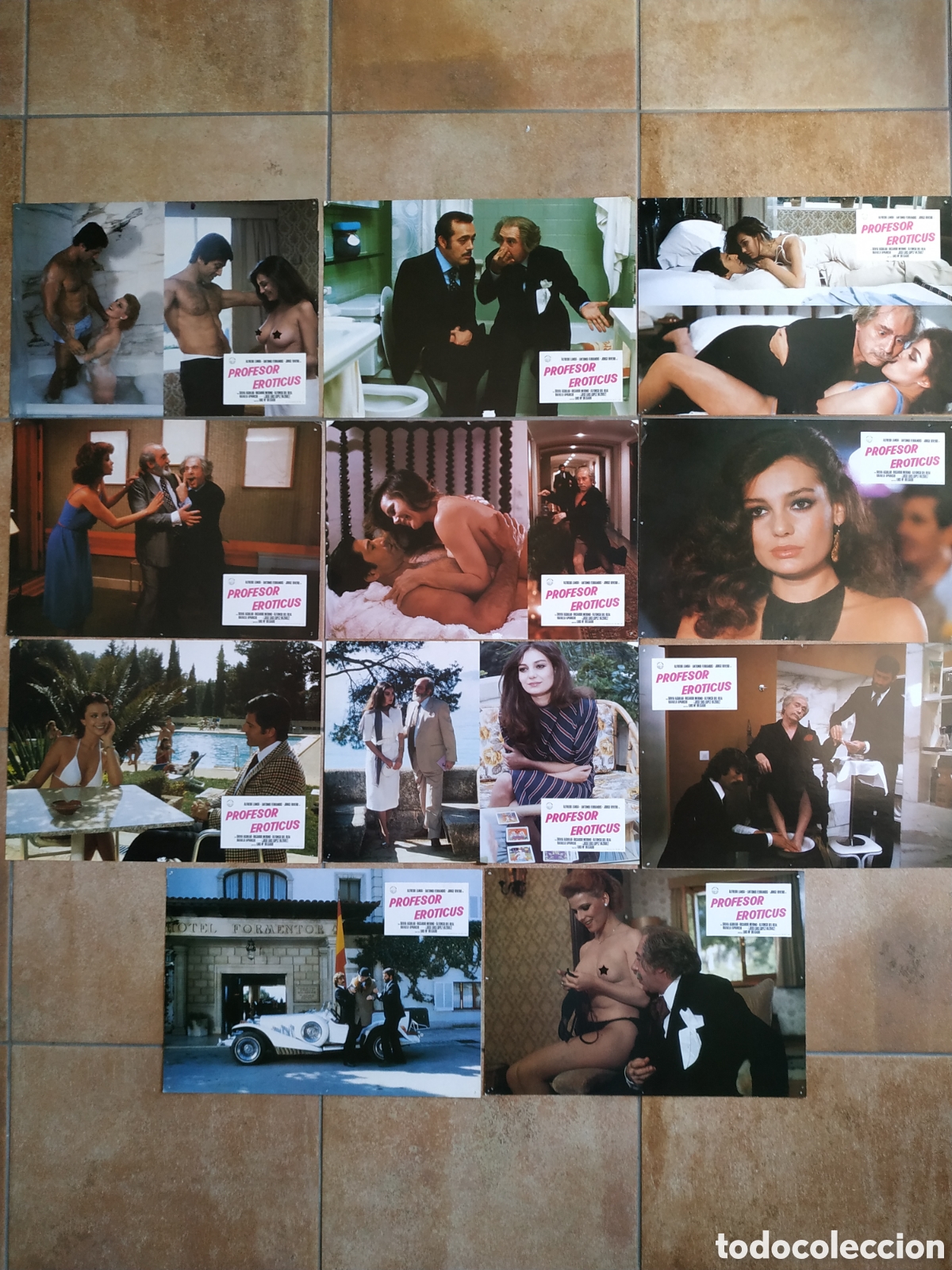 Kino: PROFESOR EROTICUS - ALFREDO LANDA CON ANTONIO FERRANDIS Y JORGE RIVERO - 11 FOTOCROMOS - F103