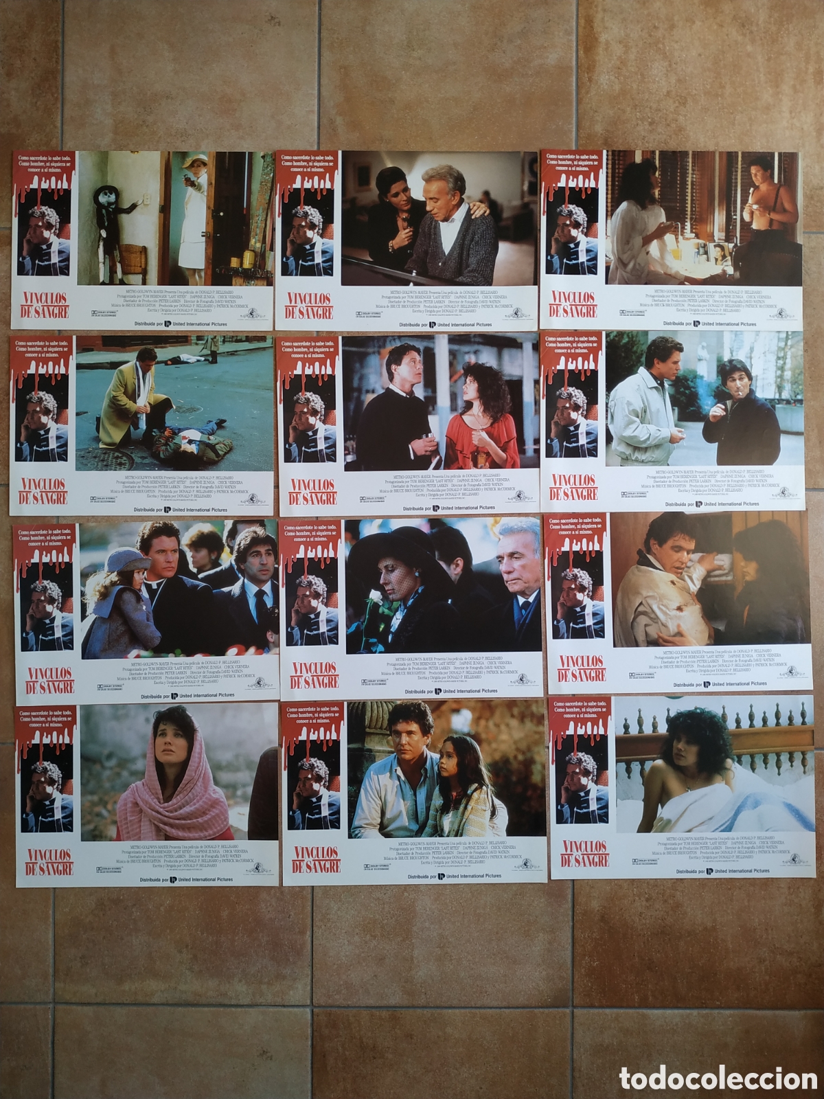 Kino: VINCULOS DE SANGRE - TOM BERENGER Y DAPHNE ZUNIGA - 12 FOTOCROMOS + POSTER - F105