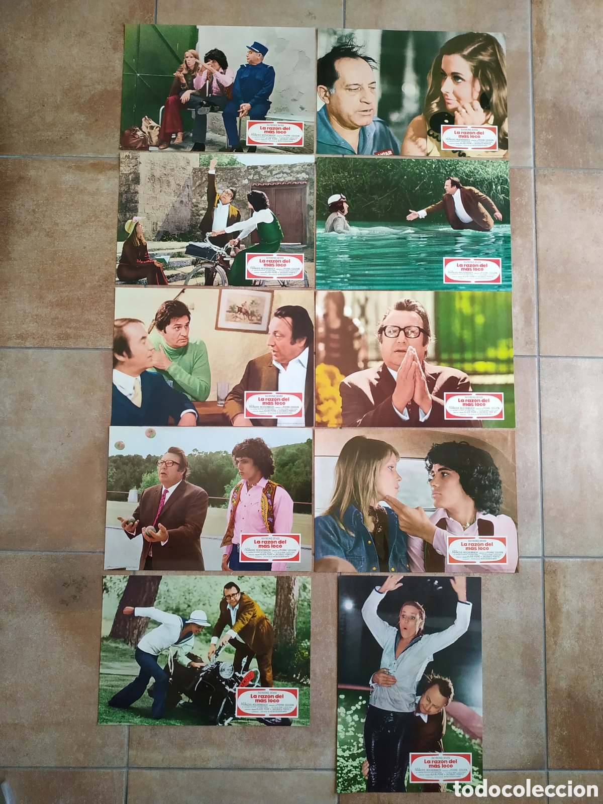 Kino: LA RAZON DEL MAS LOCO - RYMOND DEVOS - 10 FOTOCROMOS + POSTER - F119