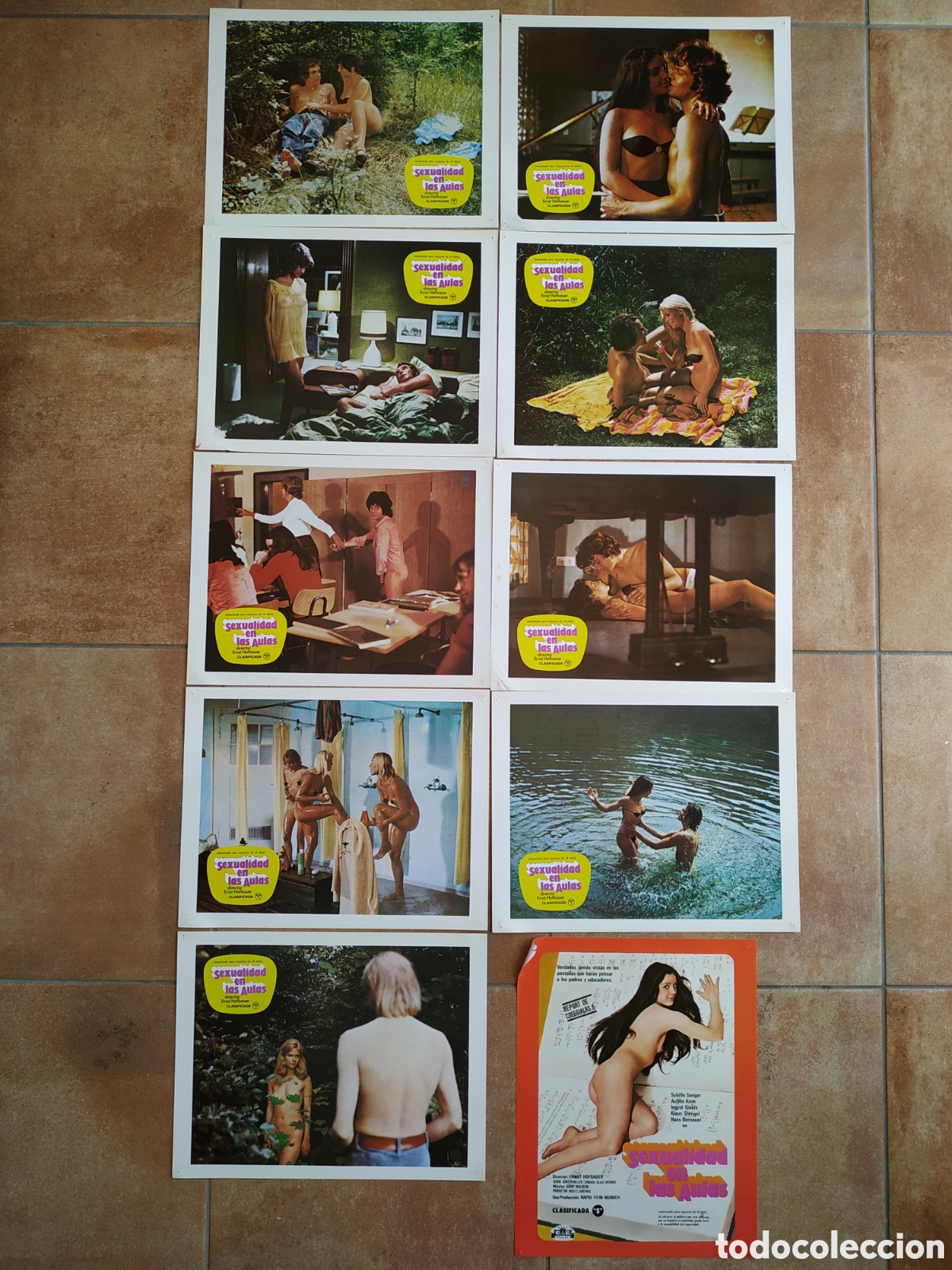 Kino: SEXUALIDAD EN LAS AULAS - SYBILLE SANGER Y ACHIM KERN - 10 FOTOCROMOS - F122