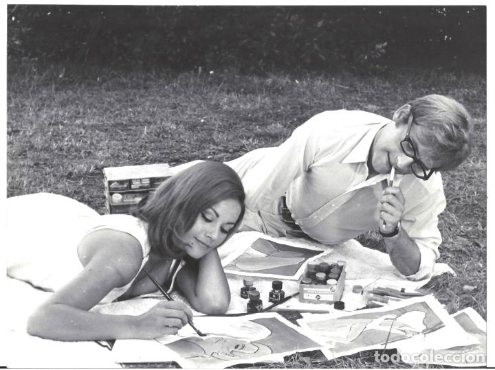 Cine: F34673 CLAUDINE AUGER CHICA BOND FOTO B/N ORIGINAL ESPA&Ntilde;OLA