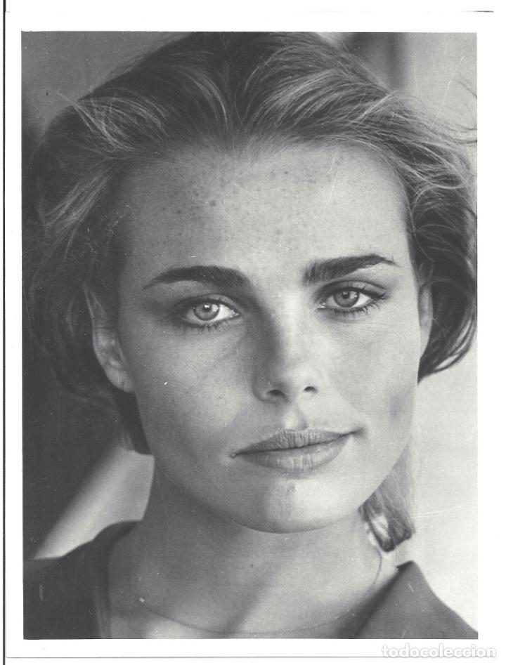 Cine: F34680 MARGAUX HEMINGWAY FOTO B/N ORIGINAL ESPA&Ntilde;OLA