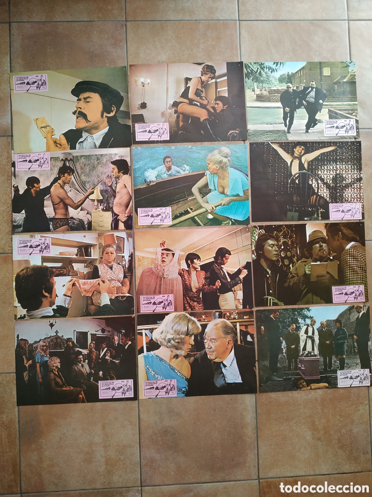 Cinema: AVENTURAS DE UN DETECTIVE PRIVADO - CHRISTOPHER NEIL Y SUZY KENDALL - 12 FOTOCROMOS + POSTER - F150