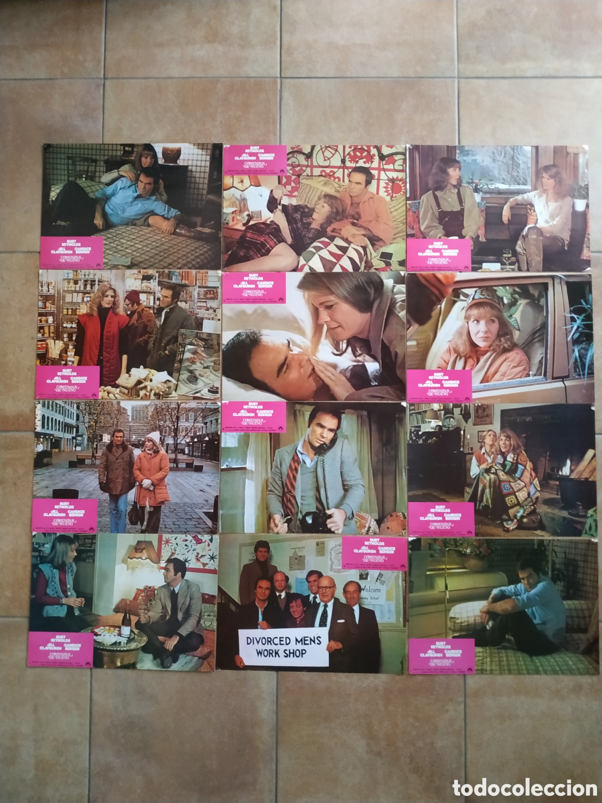 Cinema: COMENZAR DE NUEVO - BURT REYNOLDS Y JILL CLAYBURGH - 12 FOTOCROMOS + POSTER - F183