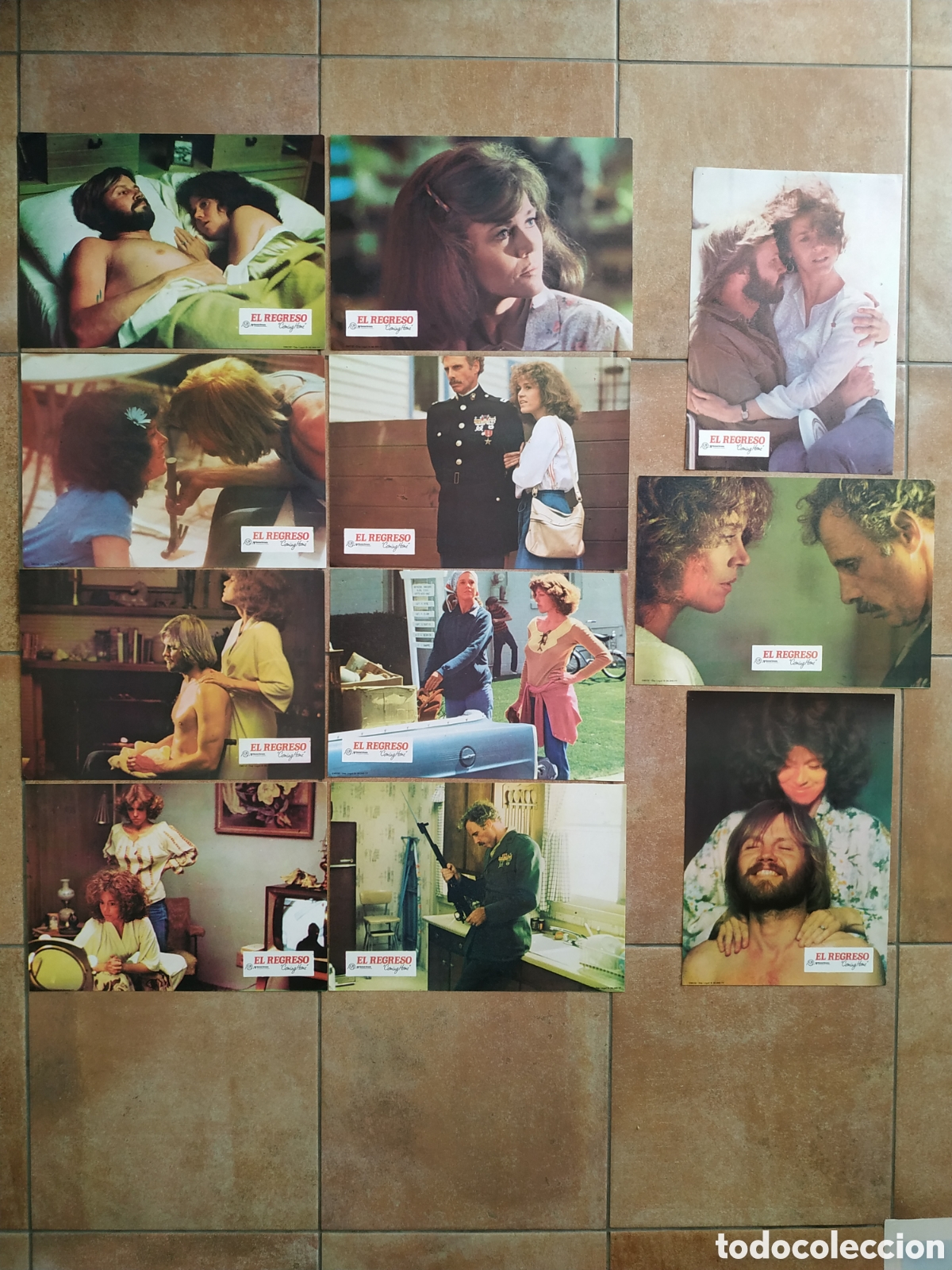 Cinema: EL REGRESO - COMING HOME - JANE FONDA Y JON VOIGHT CON BRUCE DERN - 11 FOTOCROMOS + POSTER - F186