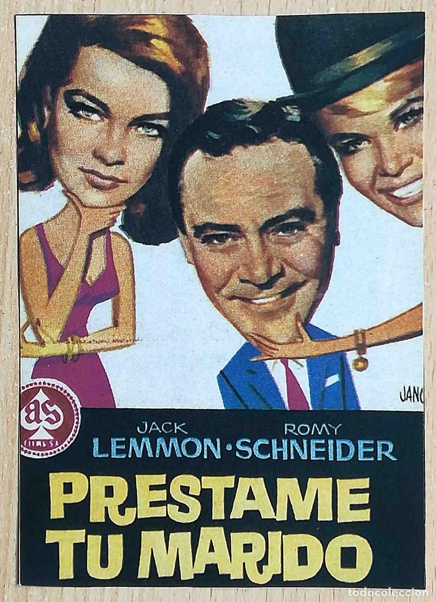 Cine: Pr&eacute;stame tu marido. David Swift 1964 (Jack Lemmon,Romy Schneider) Programa de mano revista Pantalla3