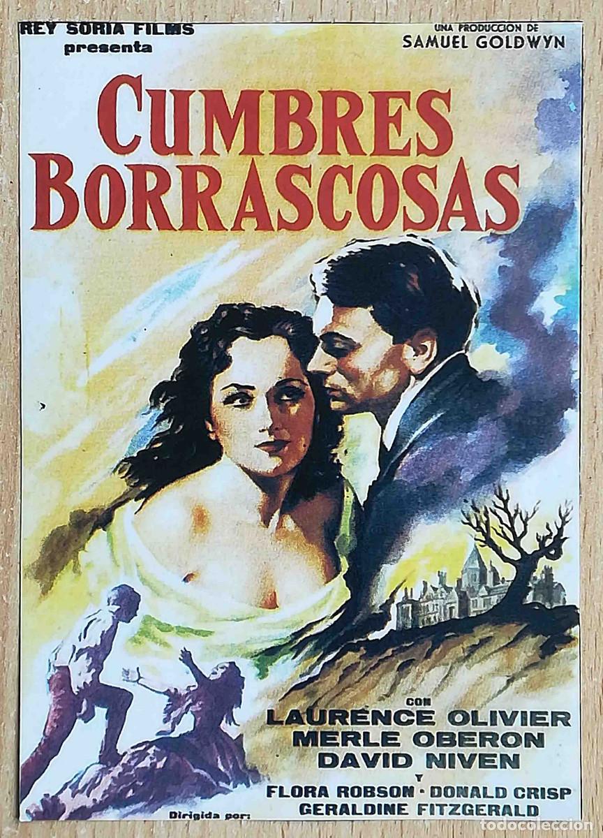 Cine: Cumbres borrascosas. W. Wyler 1939 (Merle Oberon, David Niven) Programa de mano revista Pantalla3