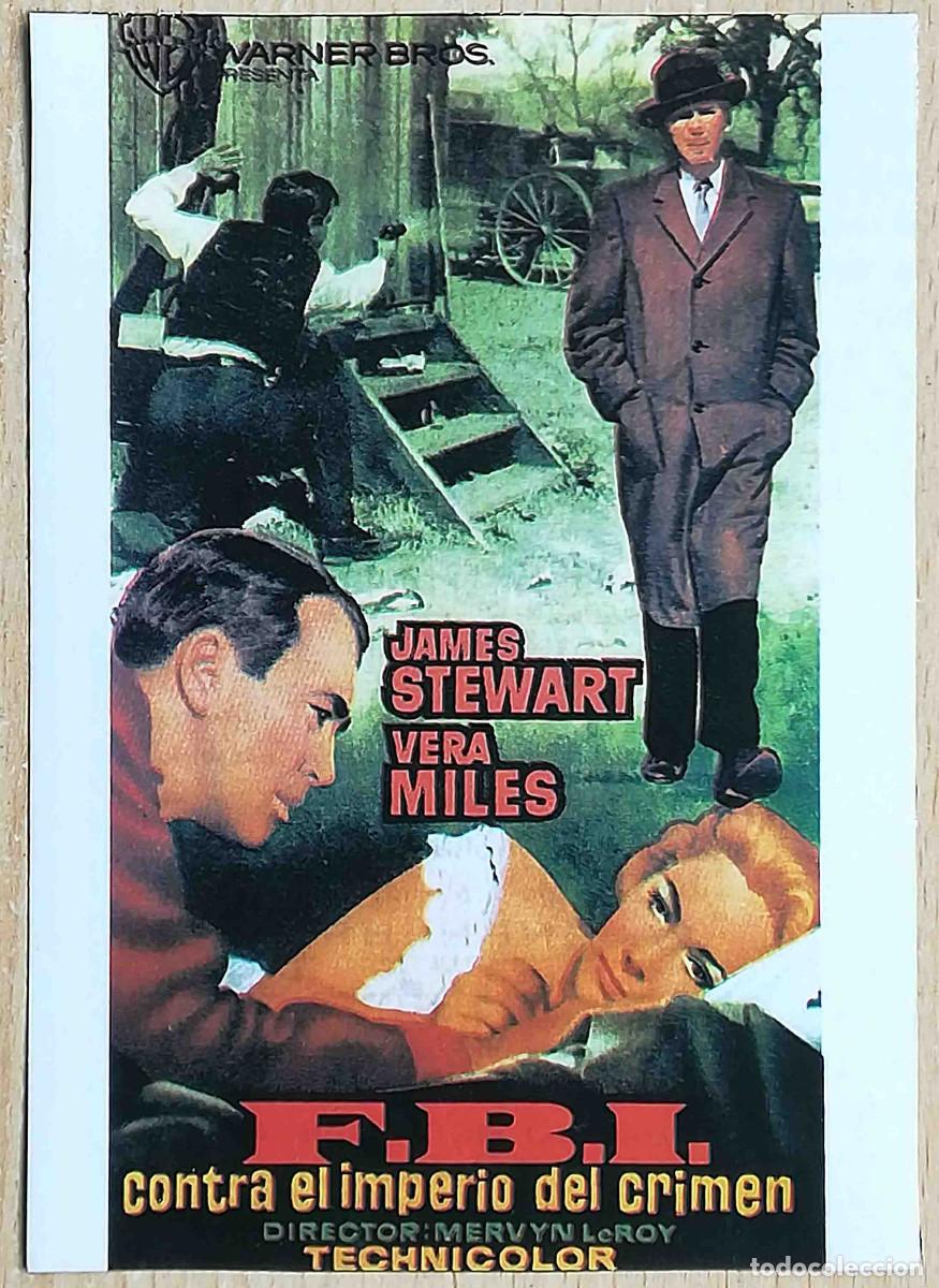 Cine: FBI contra el imperio del crimen 1959 (James Stewart, Vera Miles) Programa de mano revista Pantalla3