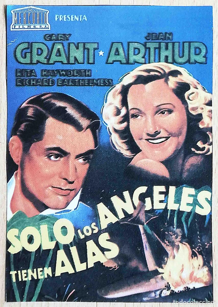 Cine: S&oacute;lo los &aacute;ngeles tienen alas. 1939 (Cary Grant, Jean Arthur) Programa de mano revista Pantalla3