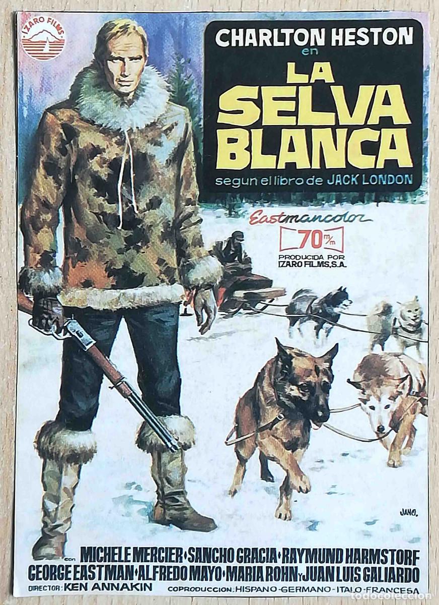 Cine: La Selva Blanca. Ken Annakin, 1972 (Charlton Heston) Programa de mano revista Pantalla3