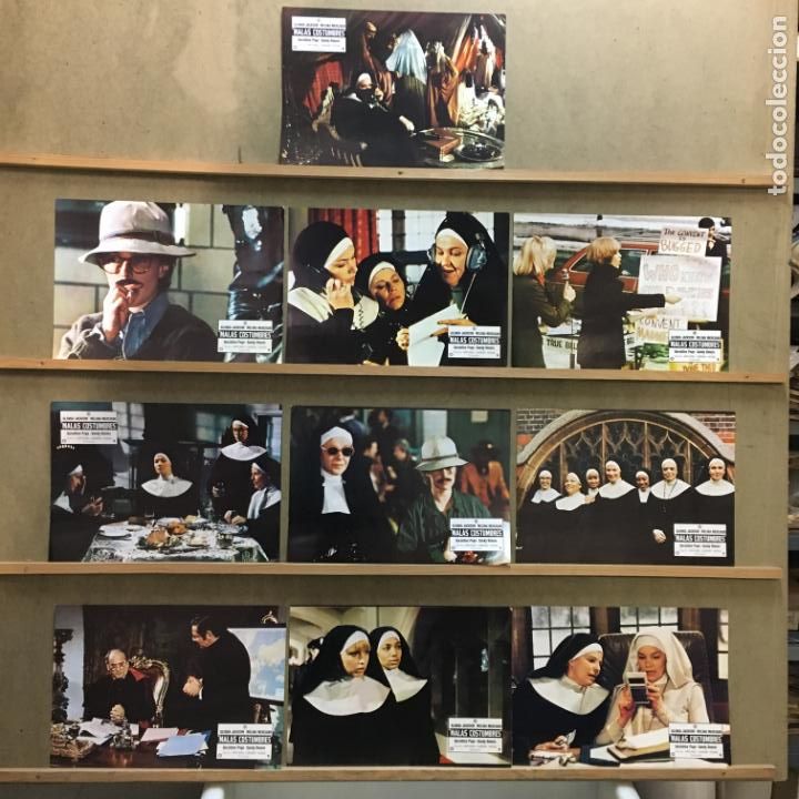 Cine: EY16D MALAS COSTUMBRES MELINA MERCOURI GLENDA JACKSON SET COMPLETO 10 FOTOCROMOS ORIG ESTRENO